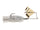 White Pearl Hologram/Gold Blade