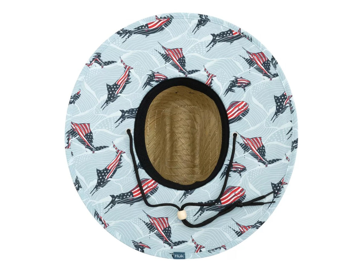 Huk Printed Straw Hat