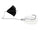 Matt black / white shad j035