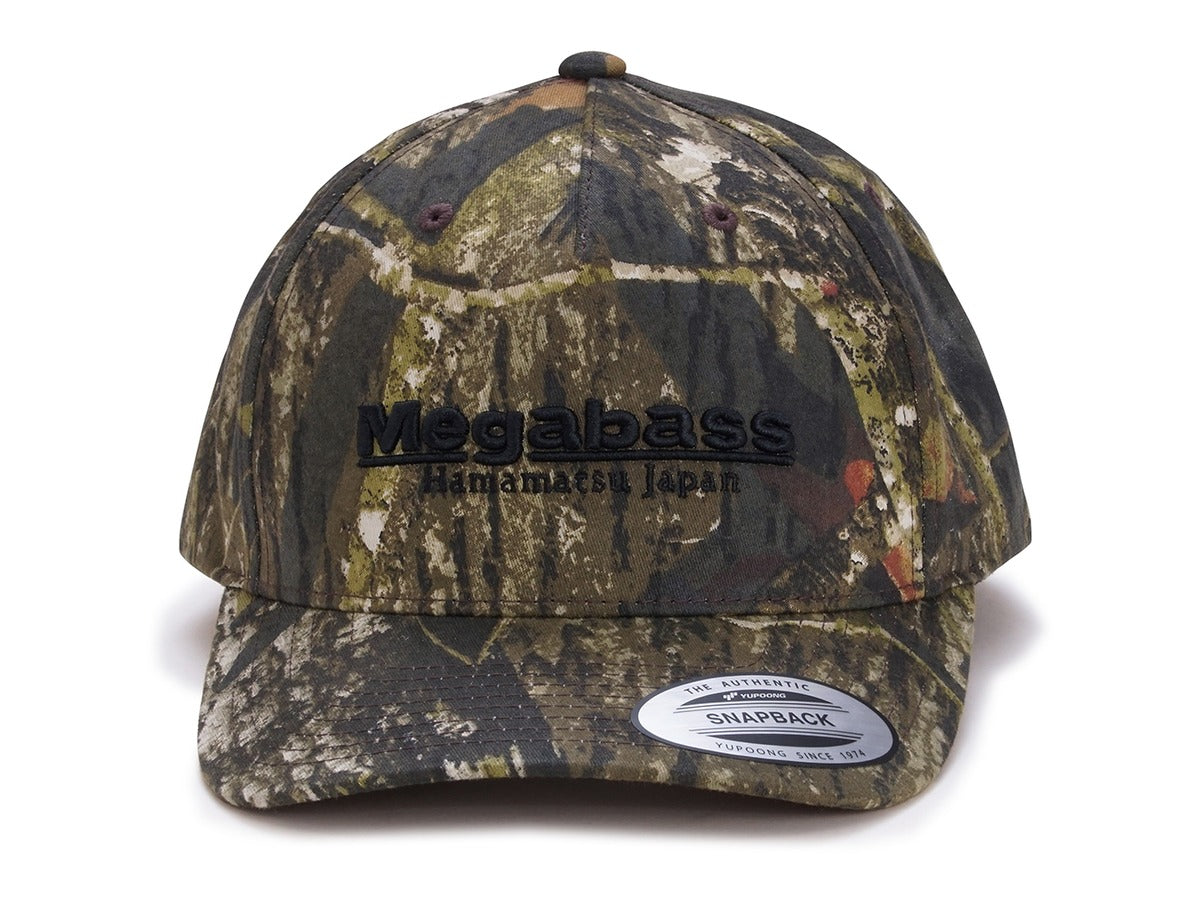 Megabass hat classic camo mossy black