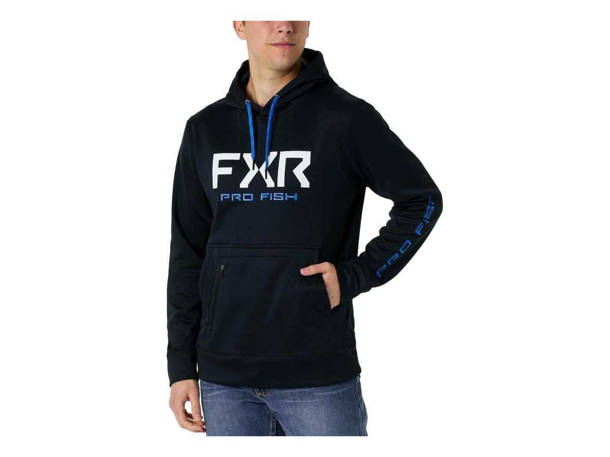FXR M Pro Fish Tech Po Hoodie Black/cobalt